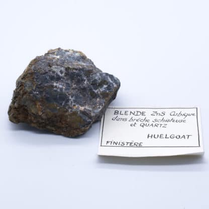 Blende / sphalérite d’Huelgoat, Finistère.