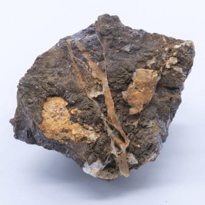 Blende (sphalérite) et quartz, Huelgoat, Finistère.