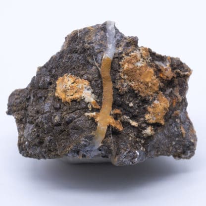 Blende (sphalérite) et quartz, Huelgoat, Finistère.