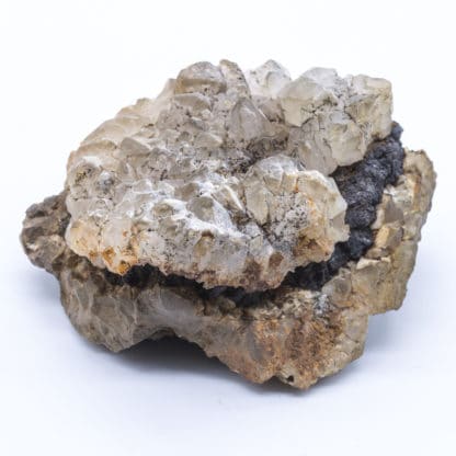 Filon de quartz avec blende / sphalérite, Huelgoat, Finistère.