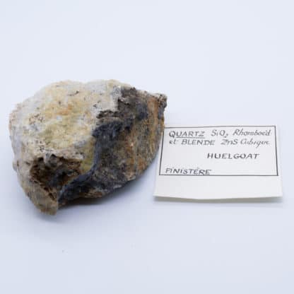 Quartz et blende d'Huelgoat, Finistère.