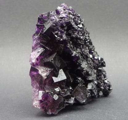 Fluorite violette et quartz, Saint-Barthélemy, mine de Fontsante, Var.