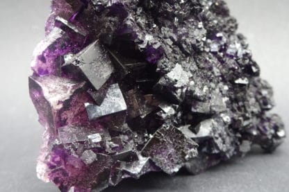 Fluorite violette et quartz, Saint-Barthélemy, mine de Fontsante, Var.