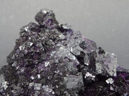 Fluorine violette et quartz, Saint-Barthélemy, mine de Fontsante, Var.