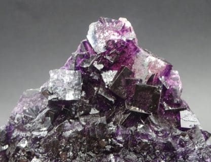Fluorite violette et quartz, Saint-Barthélemy, mine de Fontsante, Var.