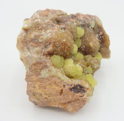 Smithsonite sur smithsonite, Vieille Montagne, Kelmis, Moresnet, Belgique.