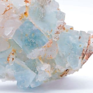 Fluorine bleue et quartz, Mine du Burc, Burg, Tarn.