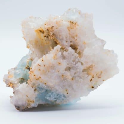 Fluorine bleue et quartz, Mine du Burc, Burg, Tarn.