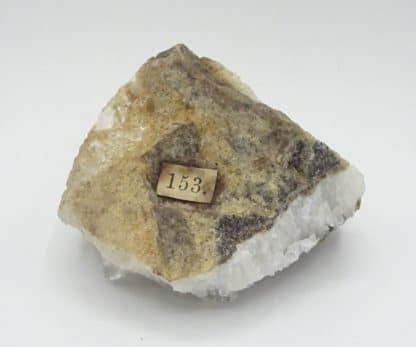 Sidérite sur quartz de Neudorf, Saxe, Allemagne.