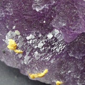 Fluorite violette, Pyrrhotine, Calcite, mine de Fontsante, Sud 3, Var