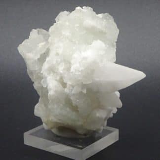 Fluorite verte sur Calcite, mine de Fontsante, Var.