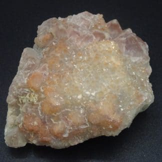 Fluorite et Quartz sur Fluorite massive, Fontsante, Var.