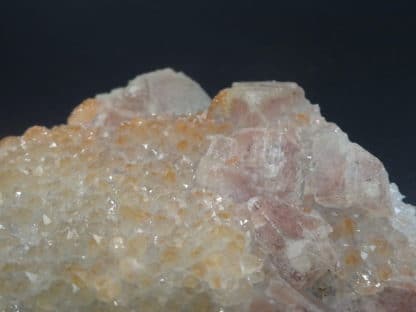 Fluorite et Quartz sur Fluorite massive, Fontsante, Var.