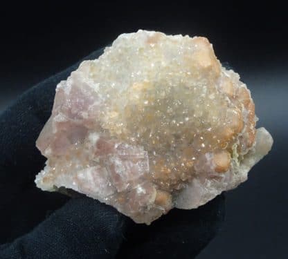 Fluorite et Quartz sur Fluorite massive, Fontsante, Var.