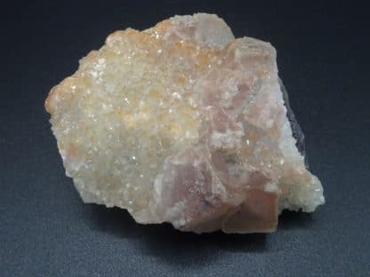 Fluorite et Quartz sur Fluorite massive, Fontsante, Var.