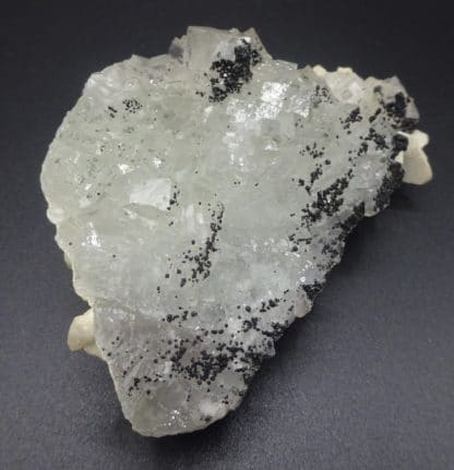 Calcite et Blende sur Fluorite incolore, Filon Blanc, Fontsante, Var.