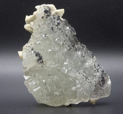 Calcite et Blende sur Fluorite incolore, Filon Blanc, Fontsante, Var.