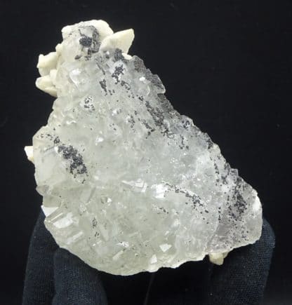 Calcite et Blende sur Fluorite incolore, Filon Blanc, Fontsante, Var.