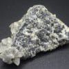 Calcite et Blende sur Fluorite incolore, Filon Blanc, Fontsante, Var.