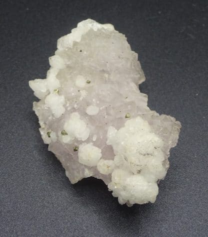 Chalcopyrite sur fluorite et quartz, Fontsante, Var.