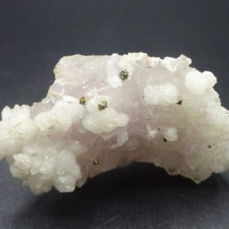 Chalcopyrite sur fluorite et quartz, Fontsante, Var.