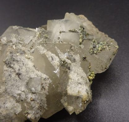 Fluorite, Pyrite, Proustite, filon Saint-Barthélemy, Fontsante, Var.