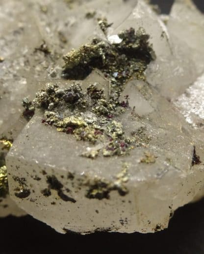 Fluorite, Pyrite, Proustite, filon Saint-Barthélemy, Fontsante, Var.