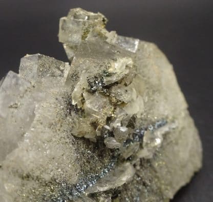 Fluorite, Pyrite, Proustite, filon Saint-Barthélemy, Fontsante, Var.