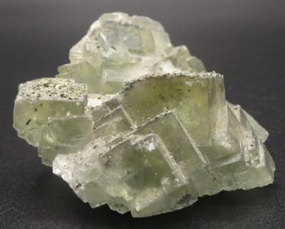 Fluorite verte, pyrite et quartz, filon blanc, Fontsante, Var.