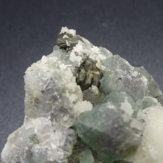 Pyrrhotine hexagonale sur Fluorite verte, Fontsante, Var.