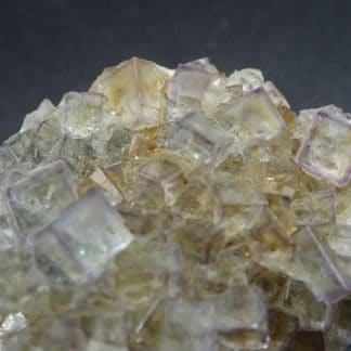 Fluorite cubique transparente, mine de Fontsante, Tanneron, Var.