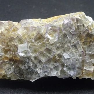 Fluorite cubique transparente, mine de Fontsante, Tanneron, Var.