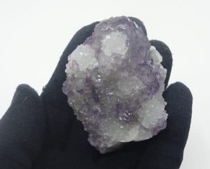 Fluorite violette à fantômes et quartz pyramidal, sud 3, Fontsante, Var.