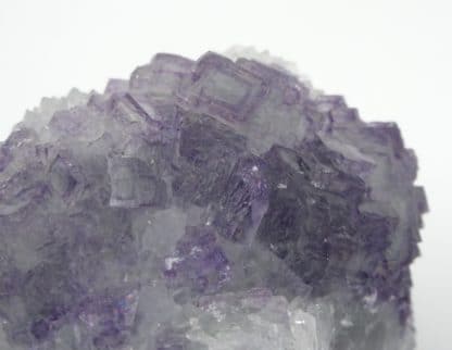 Fluorite violette à fantômes et quartz pyramidal, sud 3, Fontsante, Var.