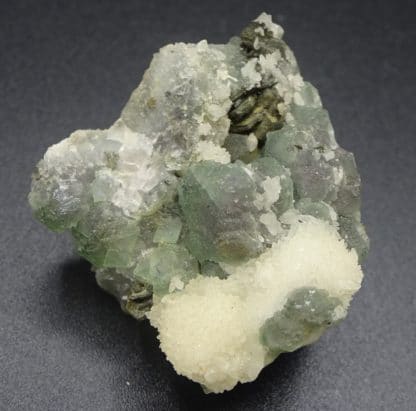 Pyrrhotine hexagonale sur Fluorite verte, Fontsante, Var.