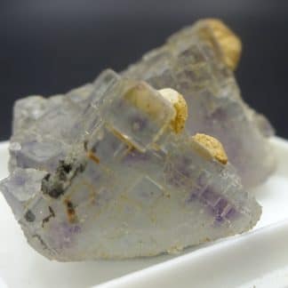 Fluorite à Fantômes et Calcite ferrifère, Fontsante, Var.