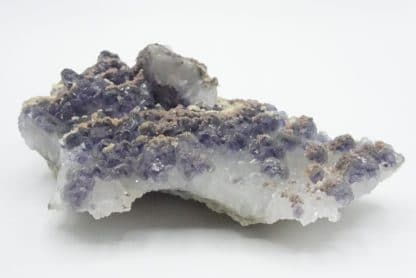 Calcite ferrifère sur Fluorite violacée, Fontsante, Var.