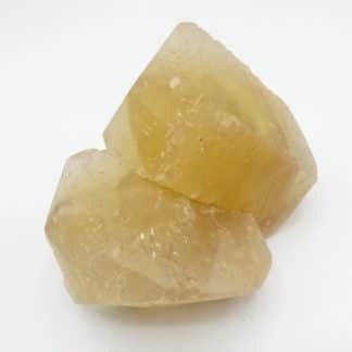 Calcite miel, carrière de Landelies, Hainaut, Belgique.