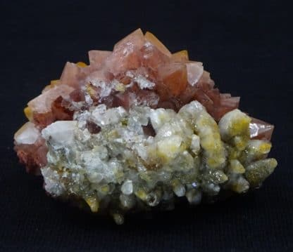 Quartz hématoïde et Calcite, L'Argentolle, Saône-et-Loire, Morvan.