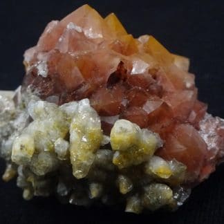 Quartz hématoïde et Calcite, L'Argentolle, Saône-et-Loire, Morvan.