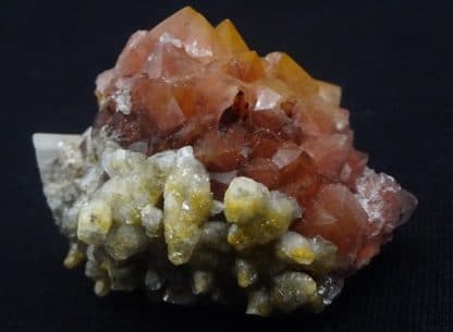 Quartz hématoïde et Calcite, L'Argentolle, Saône-et-Loire, Morvan.