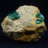 Torbernite, mine de Vénachat, Haute-Vienne, Limousin.