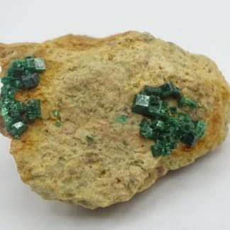 Torbernite, mine de Vénachat, Haute-Vienne, Limousin.