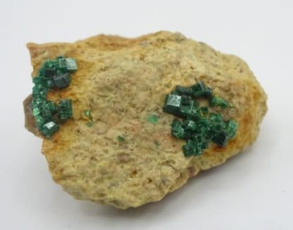 Torbernite, mine de Vénachat, Haute-Vienne, Limousin.