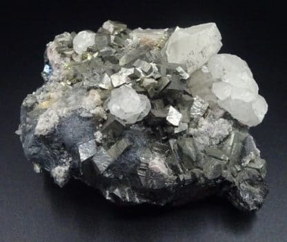 Calcite, Blende, Rhodochrosite, Arsénopyrite, Boulangérite, Trepca, Kosovo.