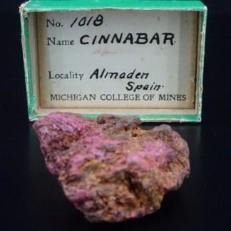Cinabre, mine de Las Cuevas, Almadén, Espagne.