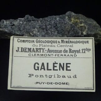 Galène, Pontgibaud, Puy-de-Dôme.