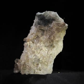 Quartz fumé et Byssolite, Aiguille Verte, Massif du Mont-Blanc, Chamonix, France.