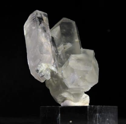 Quartz à inclusions de byssolite, Glacier du Miage, Vallée d'Aoste, Italie.