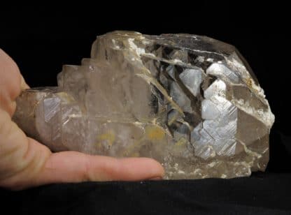 Quartz Gwindel, L’Aiguille Verte, Chamonix, Massif du Mont-Blanc, Haute-Savoie.